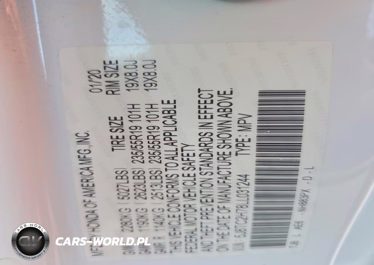 2020 Acura Rdx Advance VIN:5J8TC2H78LL031244 - 13