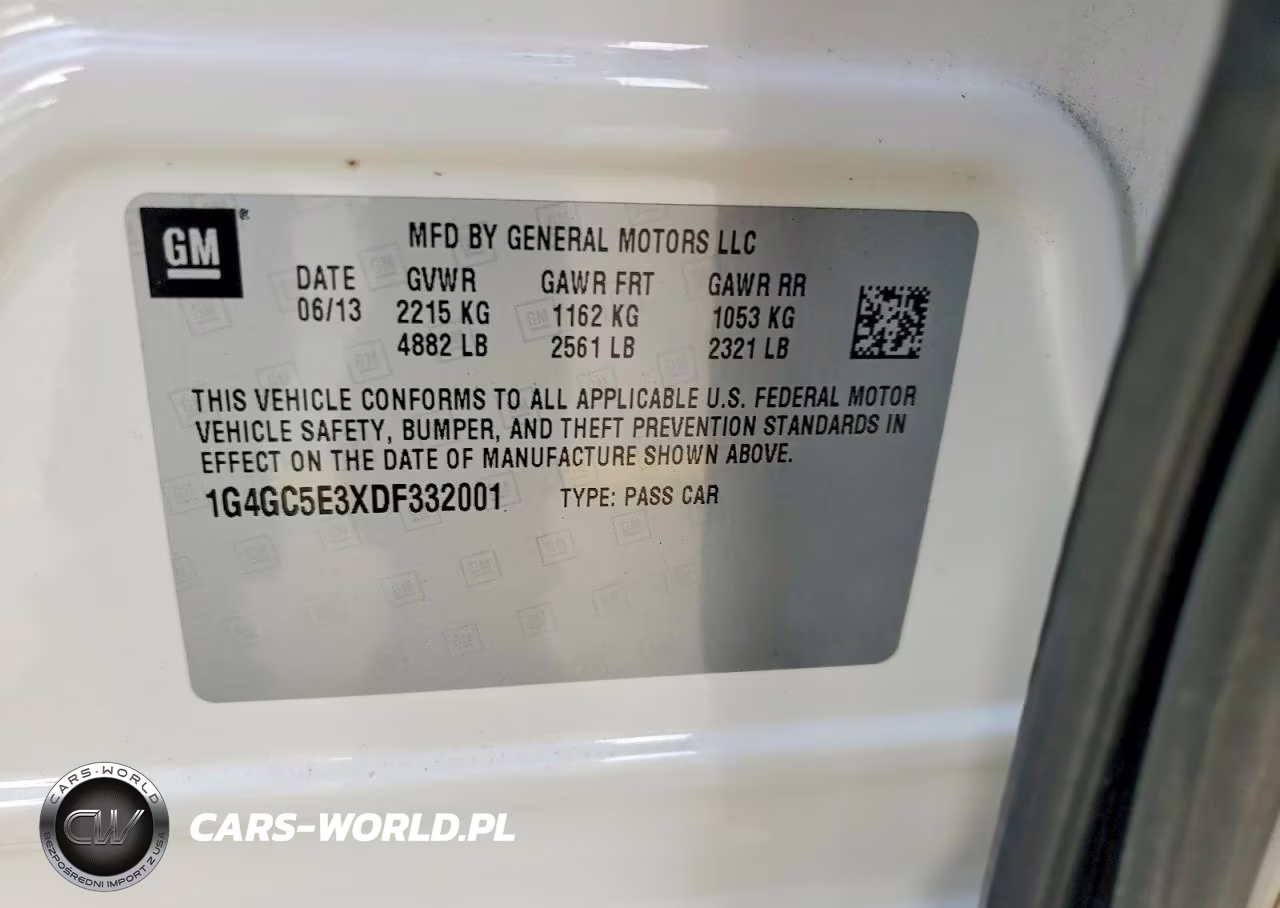 2013 Buick Lacrosse VIN:1G4GC5E3XDF332001 - 12