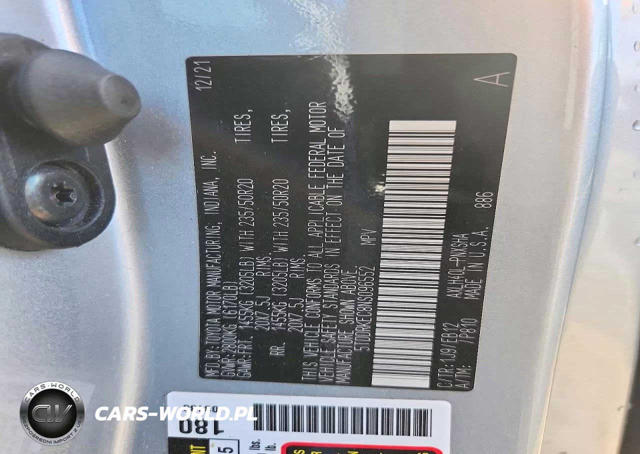2022 Toyota Sienna Xse VIN:5TDDRKEC8NS096552 - 12