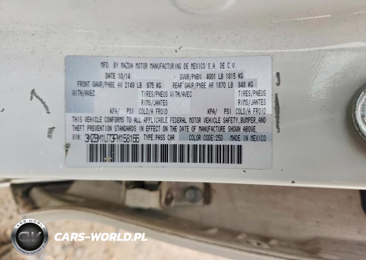 2015 Mazda 3 Sport VIN:3MZBM1U73FM158166 - 12