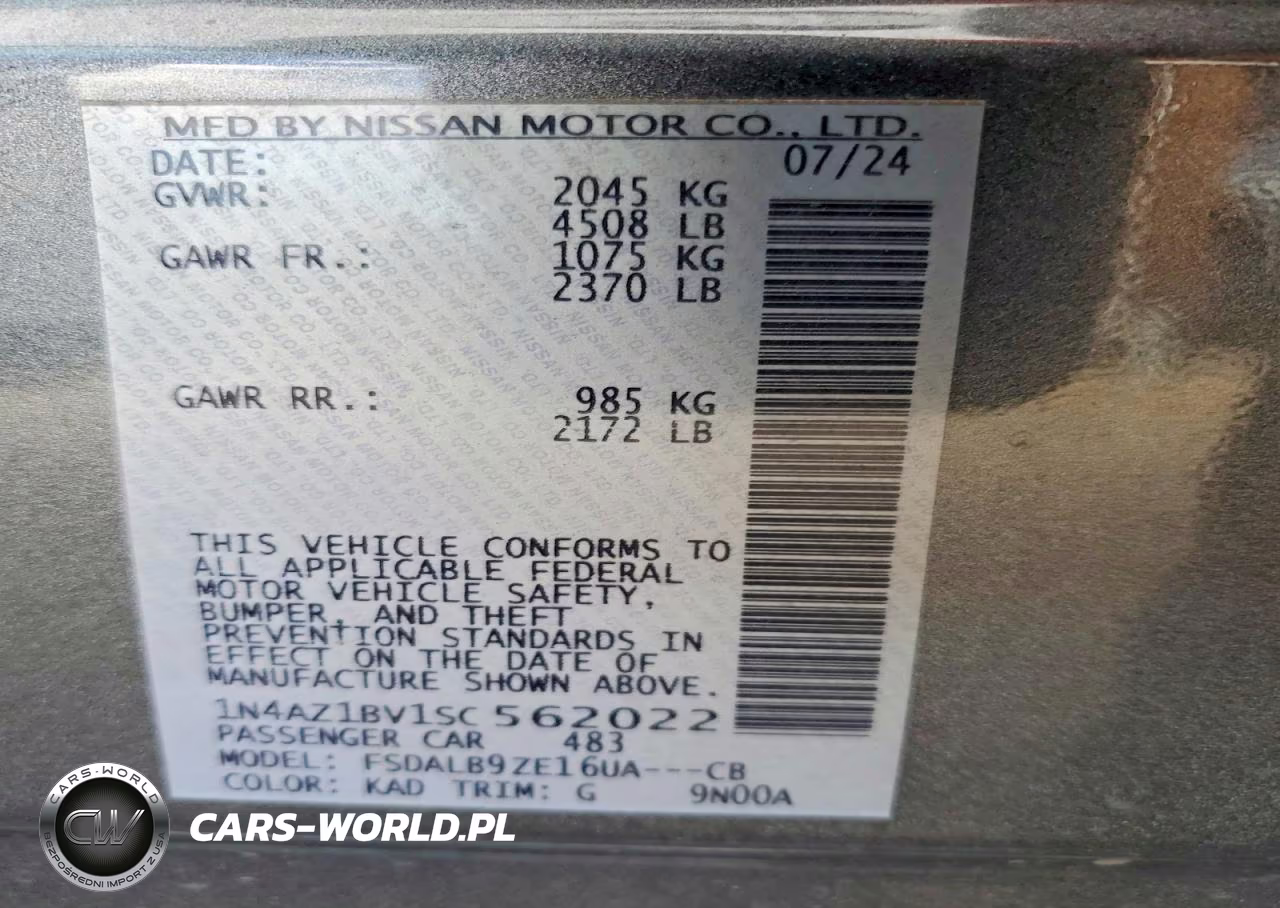 2025 Nissan Leaf S VIN:1N4AZ1BV1SC562022 - 13