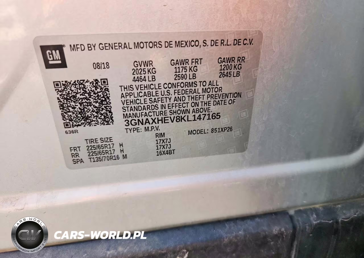 2019 Chevrolet Equinox Ls VIN:3GNAXHEV8KL147165 - 12