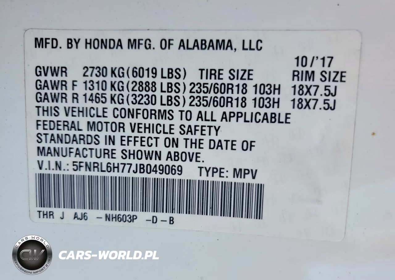 2018 Honda Odyssey Exl VIN:5FNRL6H77JB049069 - 13
