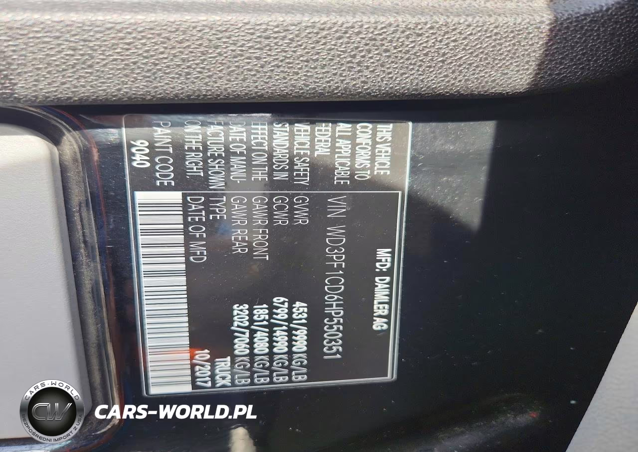 2017 Mercedes-Benz Sprinter 3500 Delivery Van VIN:WD3PF1CD6HP550351 - 13