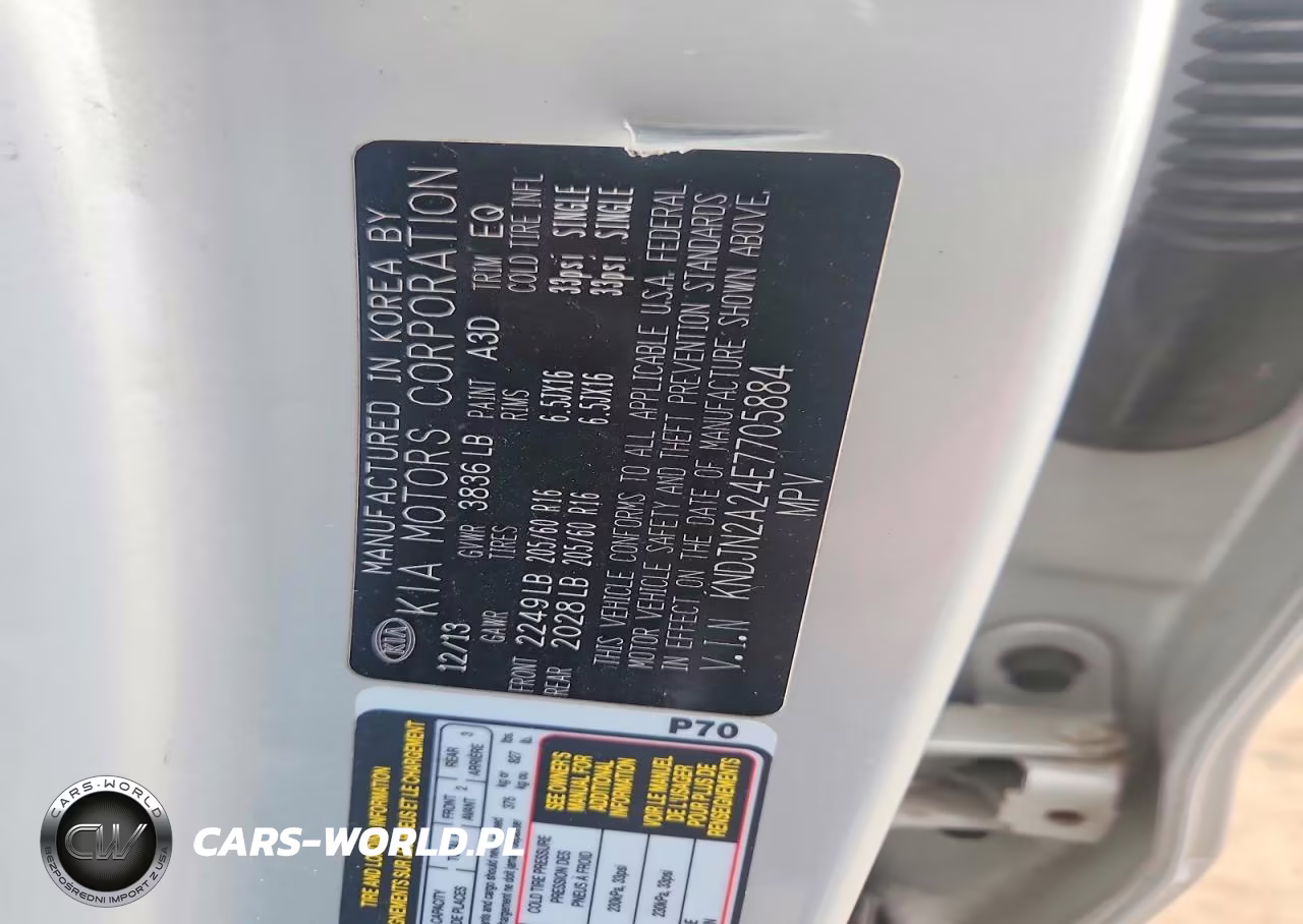 2014 Kia Soul Base VIN:KNDJN2A24E7705884 - 13