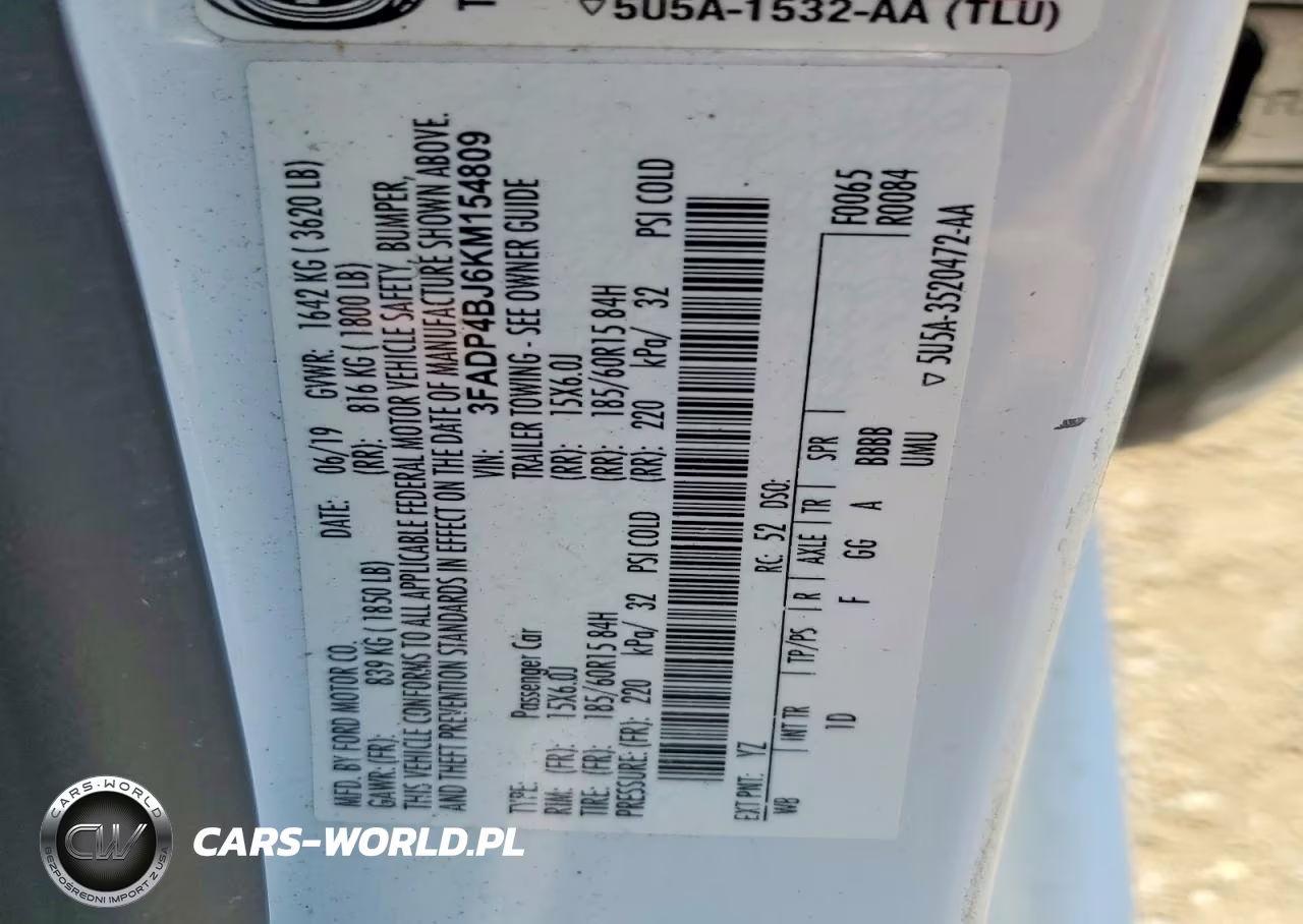 2019 Ford Fiesta Se VIN:3FADP4BJ6KM154809 - 12