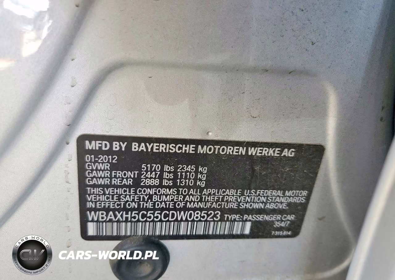 2012 BMW 528 Xi VIN:WBAXH5C55CDW08523 - 12