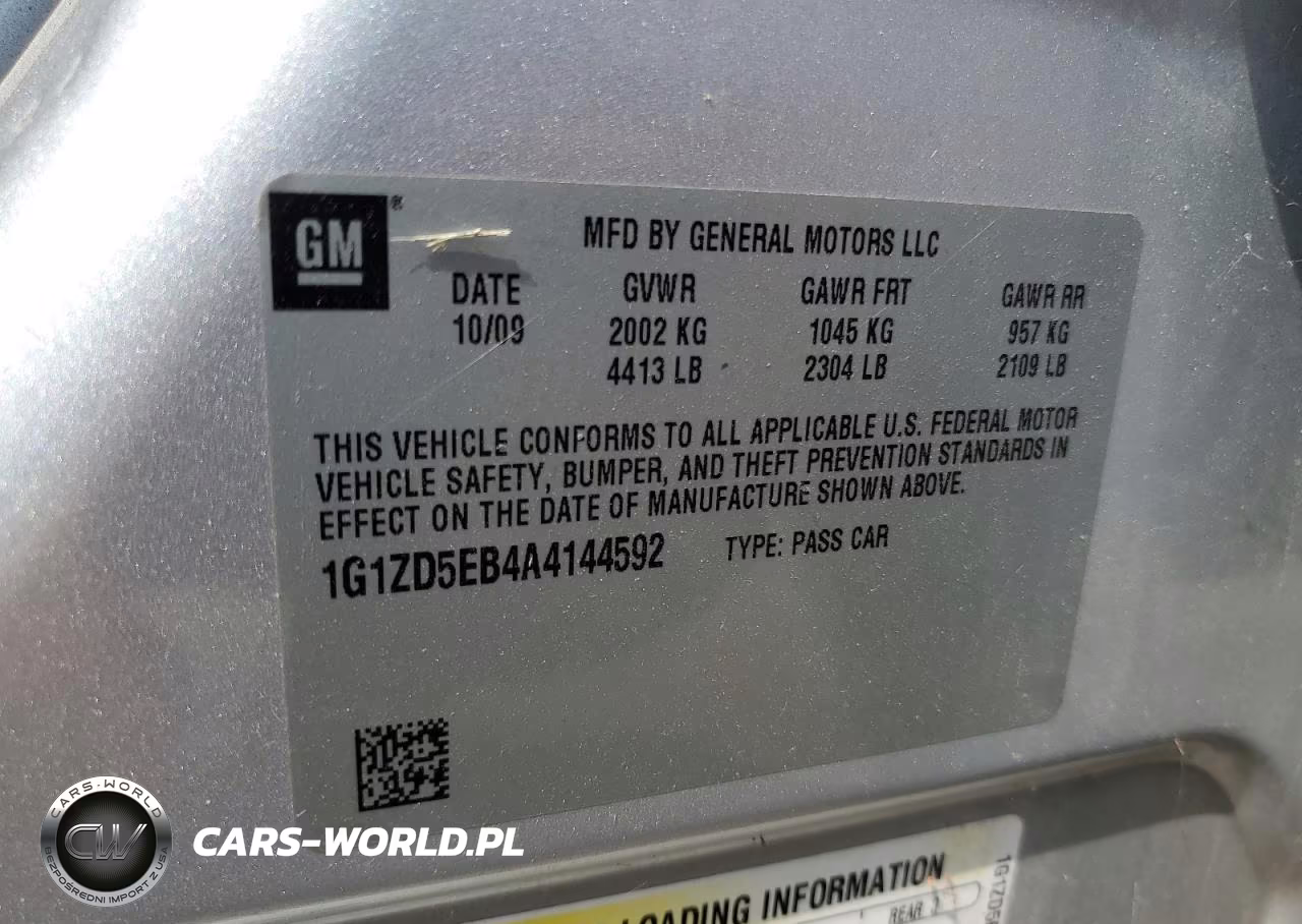 2010 Chevrolet Malibu 2Lt VIN:1G1ZD5EB4A4144592 - 12