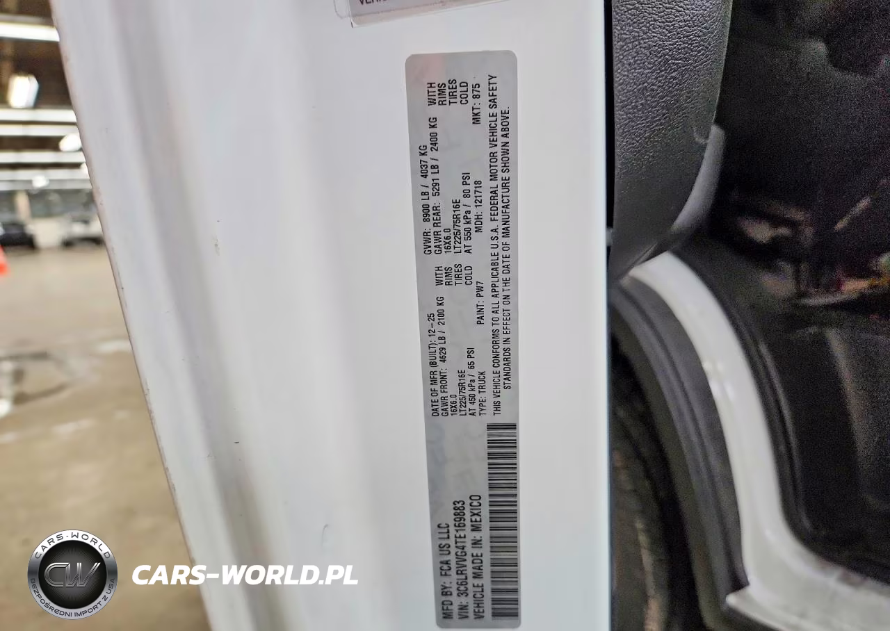 2026 Ram Promaster 2500 Delivery Van VIN:3C6LRVVG4TE169883 - 13