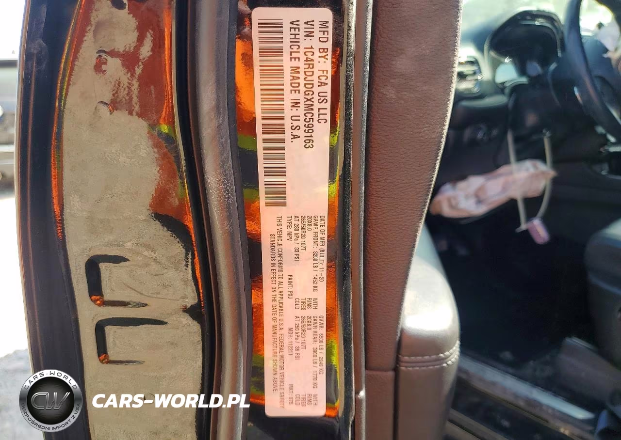 2021 Dodge Durango Gt VIN:1C4RDJDGXMC599163 - 13
