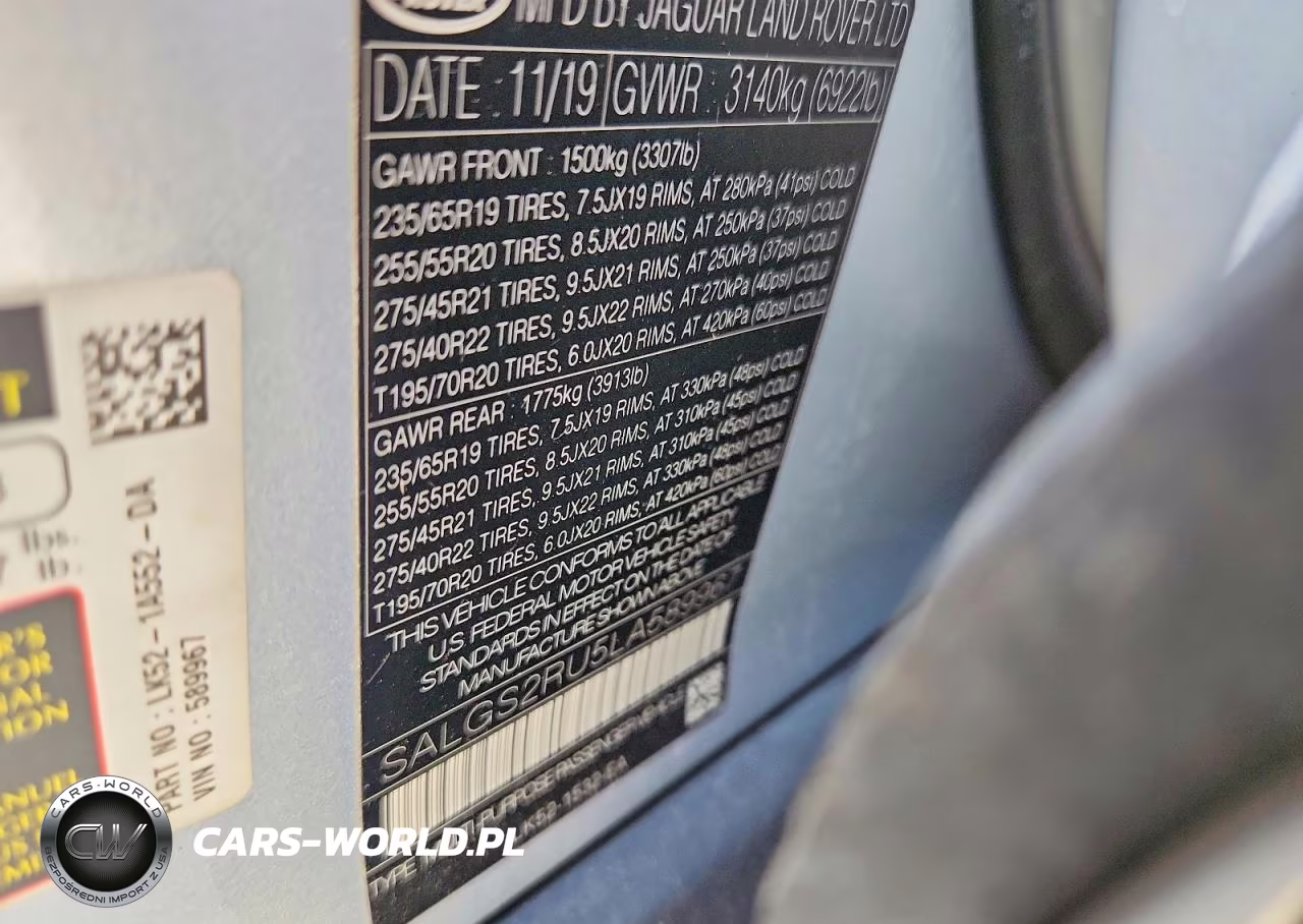 2020 Land Rover Range Rover Hse VIN:SALGS2RU5LA589967 - 12