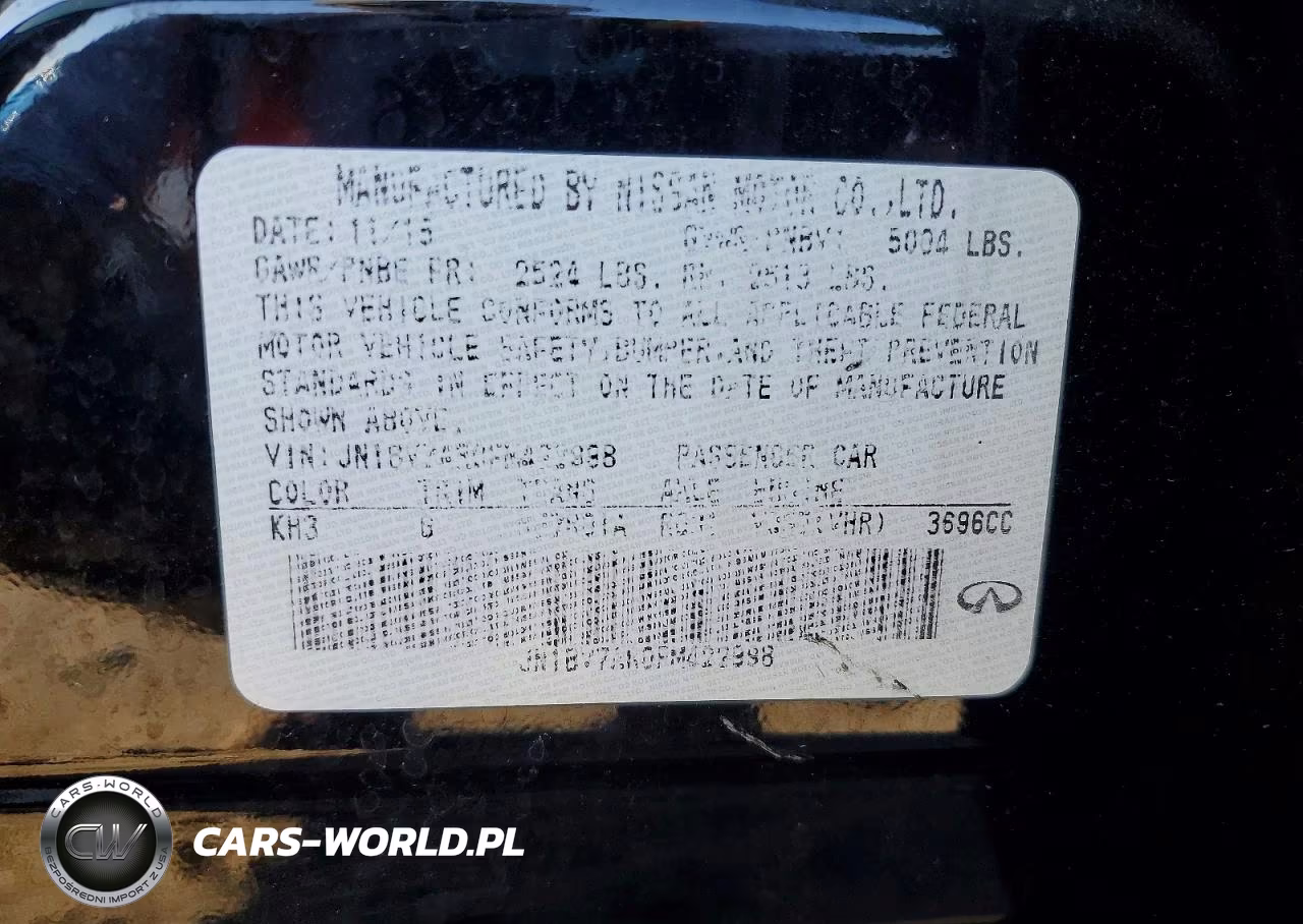2015 Infiniti Q50 Premium VIN:JN1BV7AR0FM422998 - 12