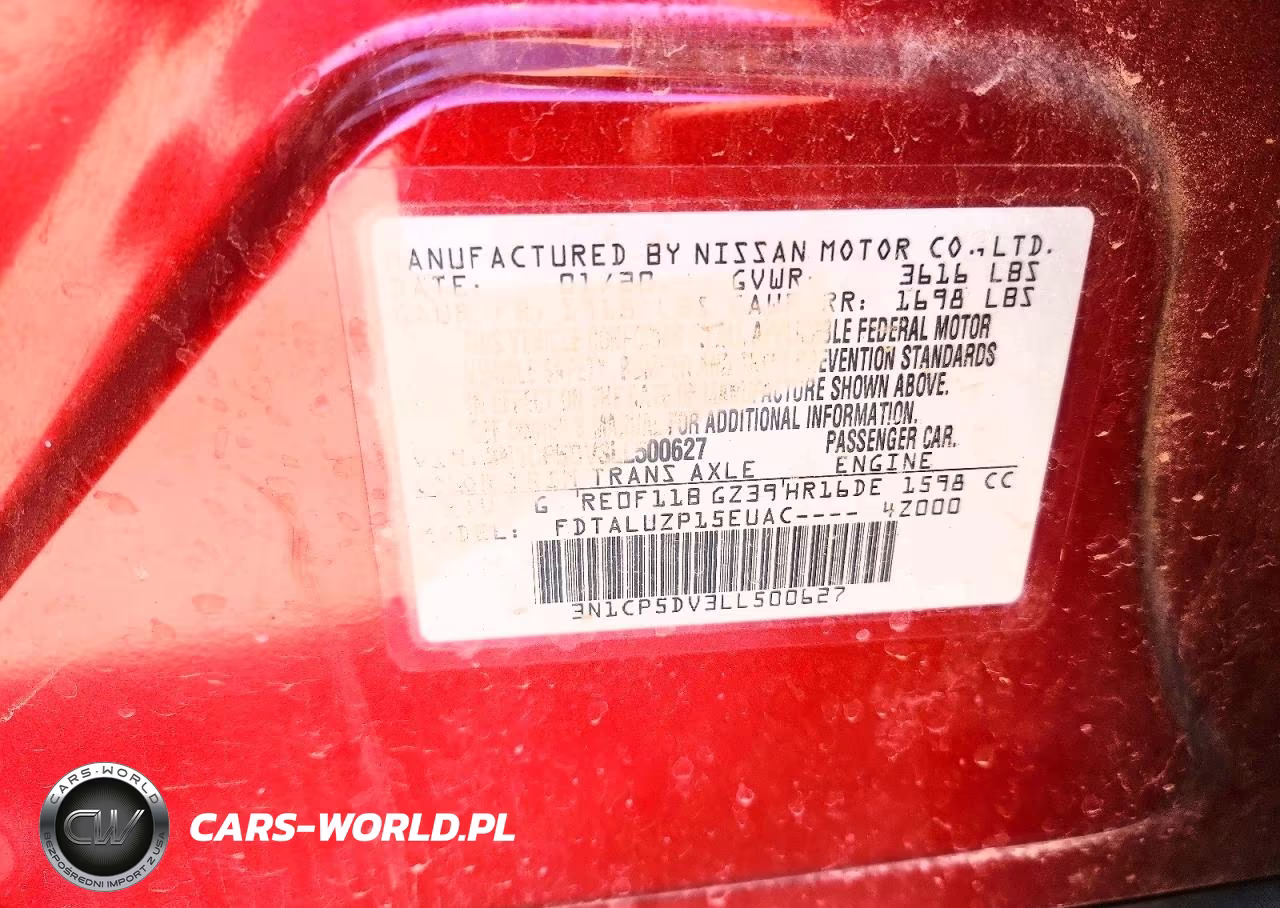 2020 Nissan Kicks Sr VIN:3N1CP5DV3LL500627 - 12