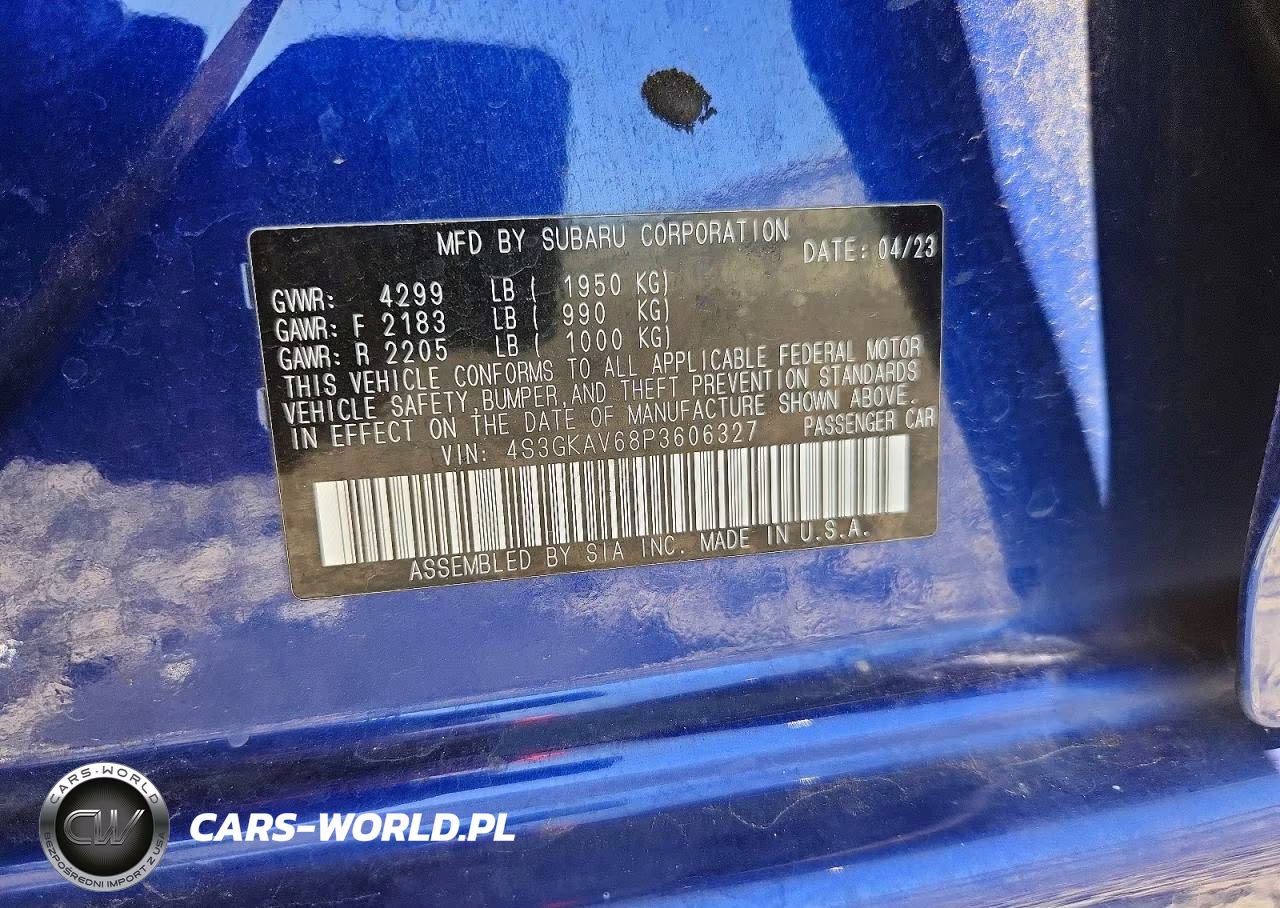 2023 Subaru Impreza Premium VIN:4S3GKAV68P3606327 - 13