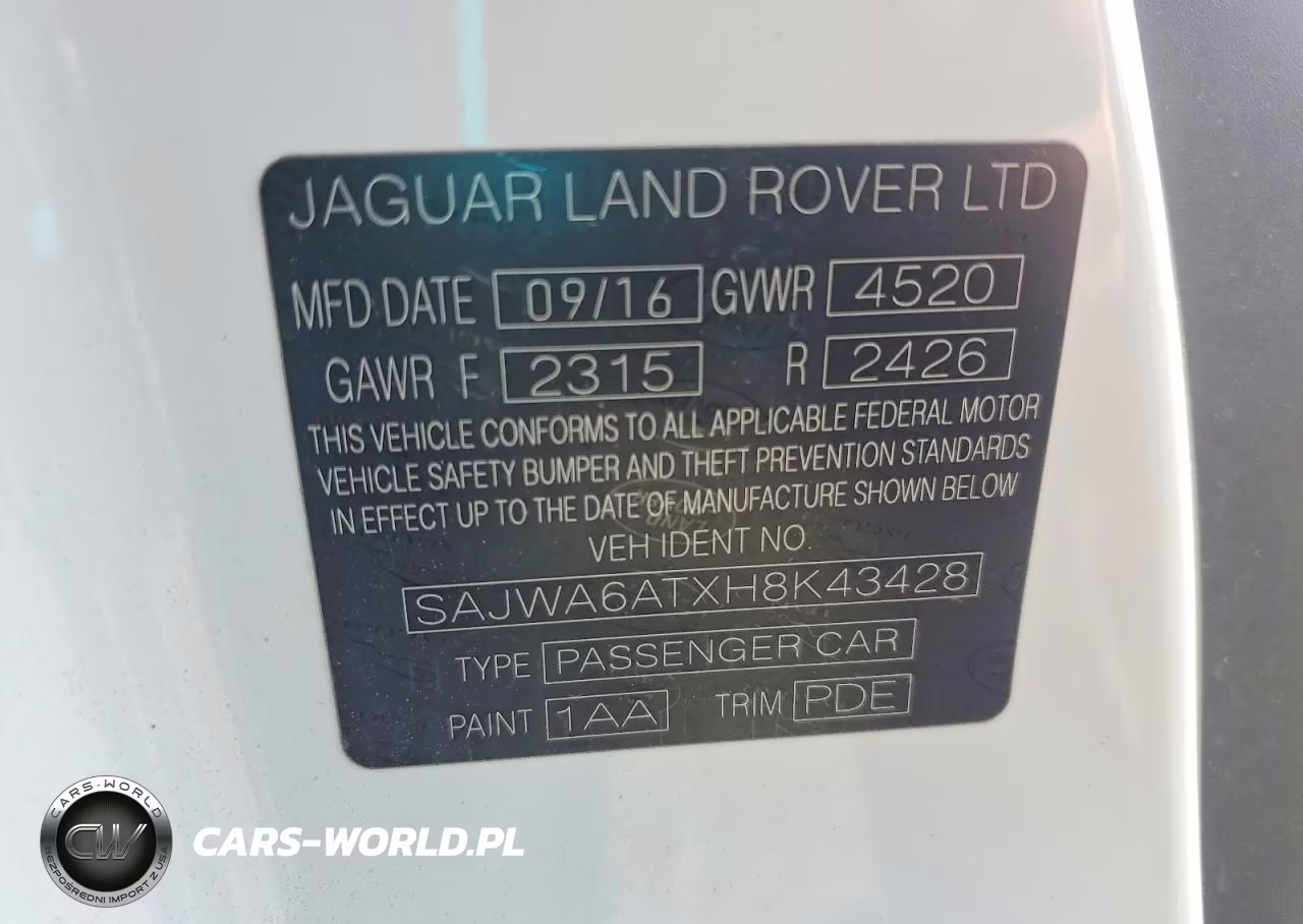2017 Jaguar F-Type VIN:SAJWA6ATXH8K43428 - 12