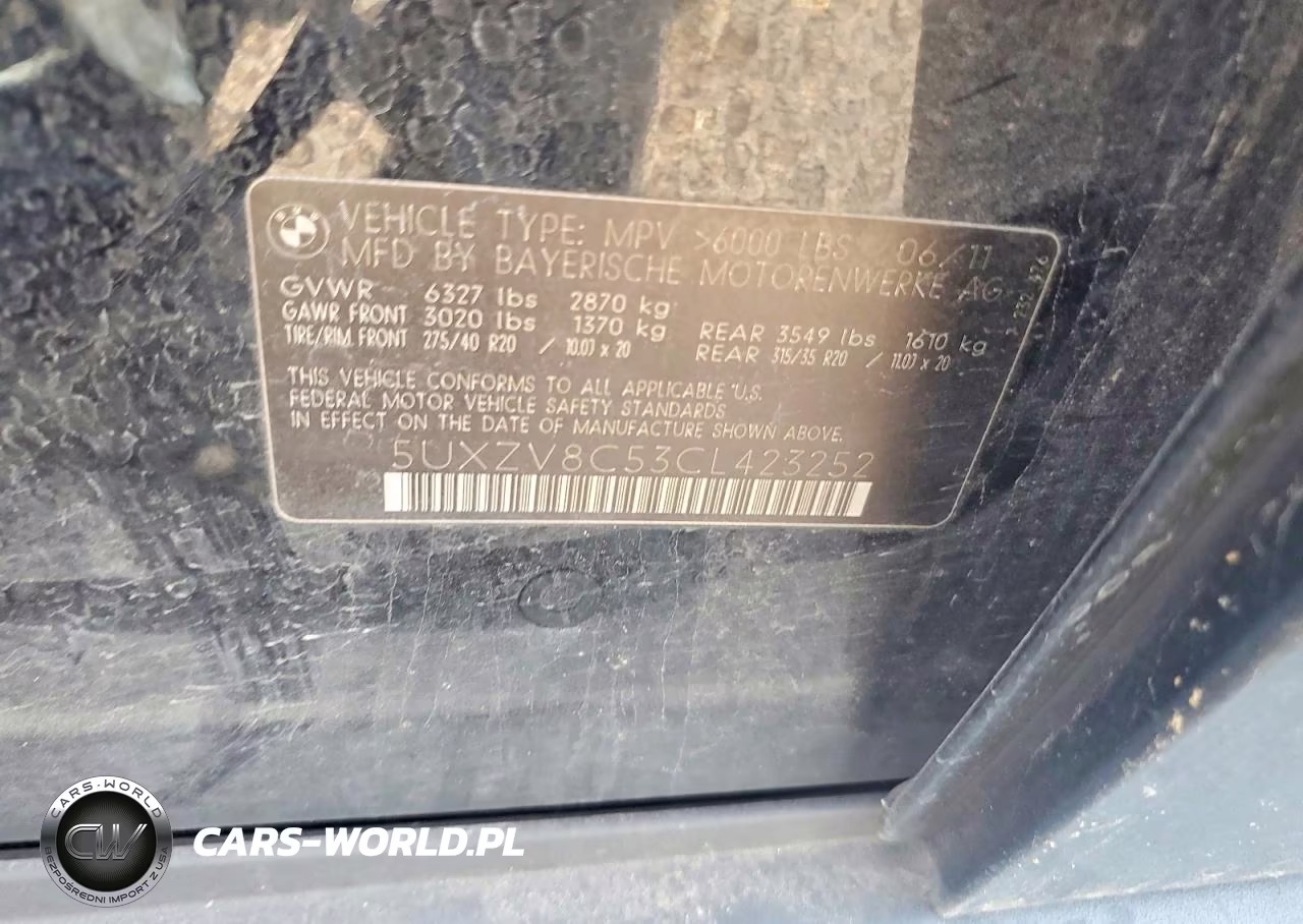 2012 BMW X5 xDrive50I VIN:5UXZV8C53CL423252 - 13