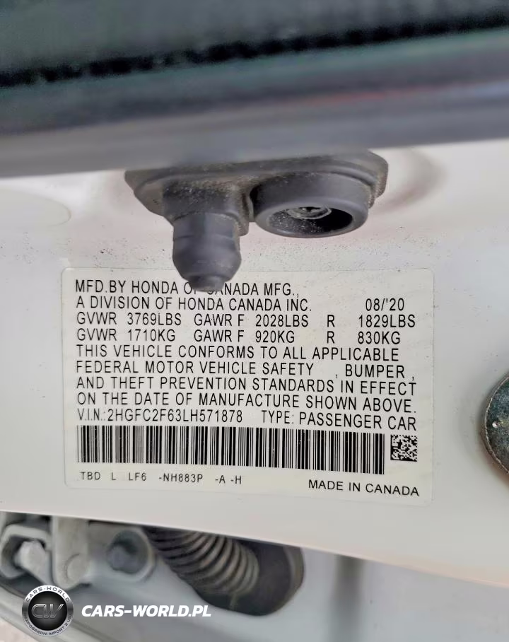 2020 Honda Civic Lx VIN:2HGFC2F63LH571878 - 13