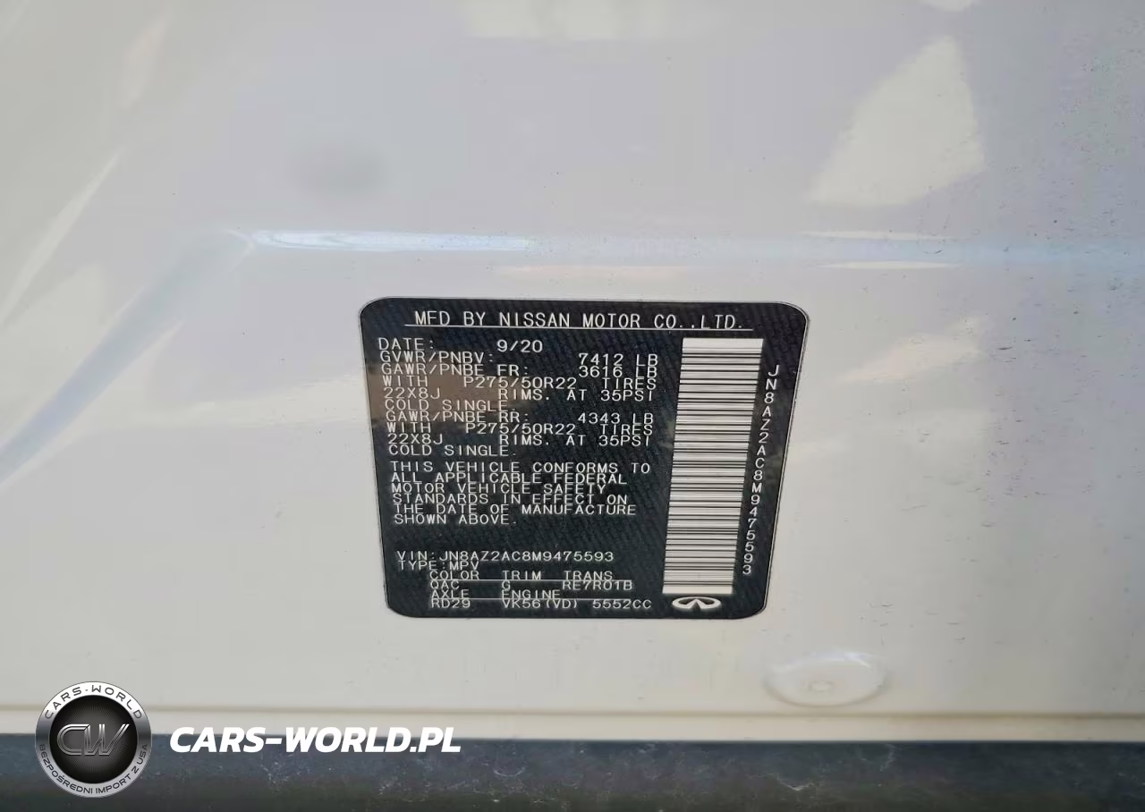 2021 Infiniti Qx80 Premium Select VIN:JN8AZ2AC8M9475593 - 13