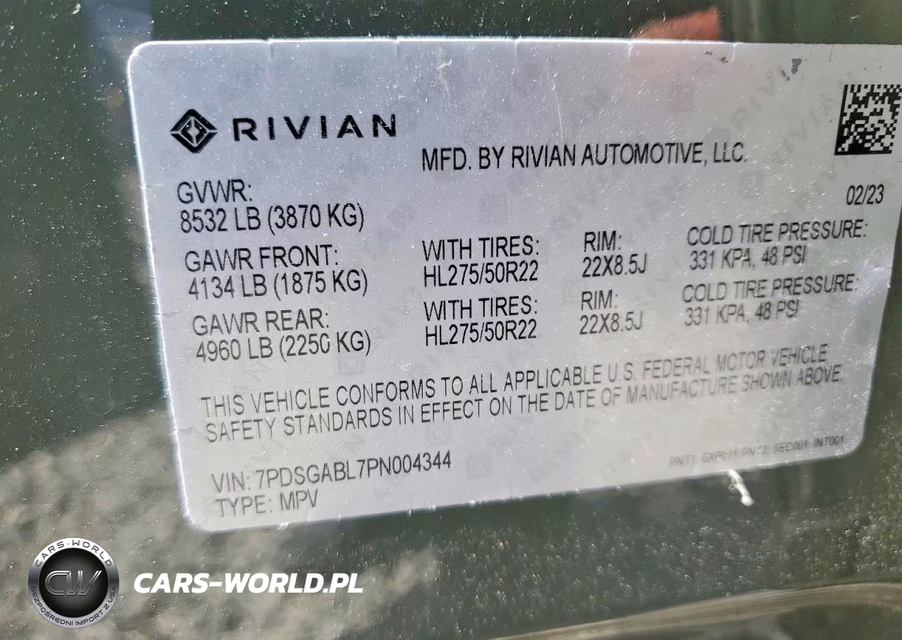 2023 Rivian R1S Launch Edition VIN:7PDSGABL7PN004344 - 13