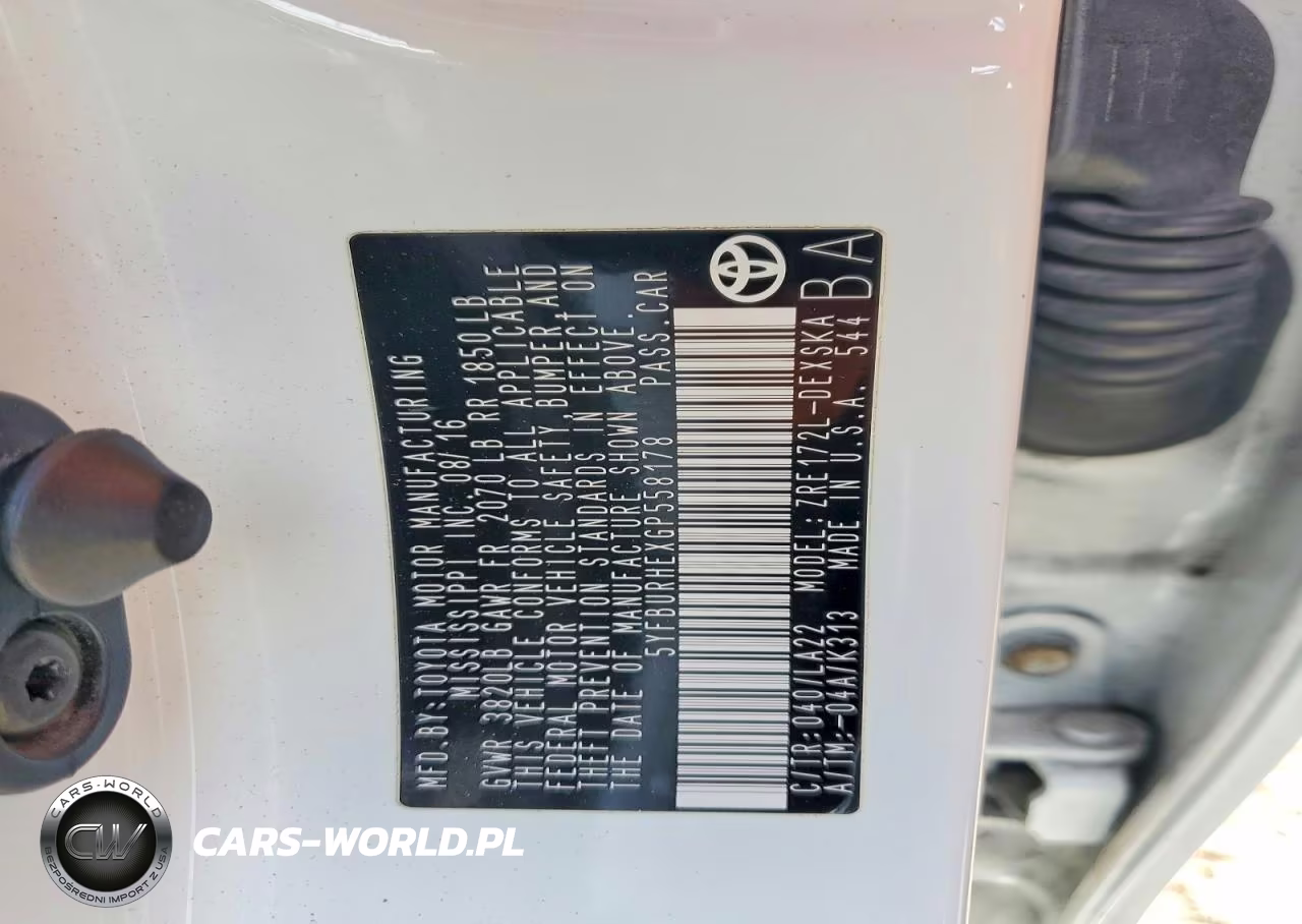 2016 Toyota Corolla S Premium VIN:5YFBURHEXGP558178 - 13