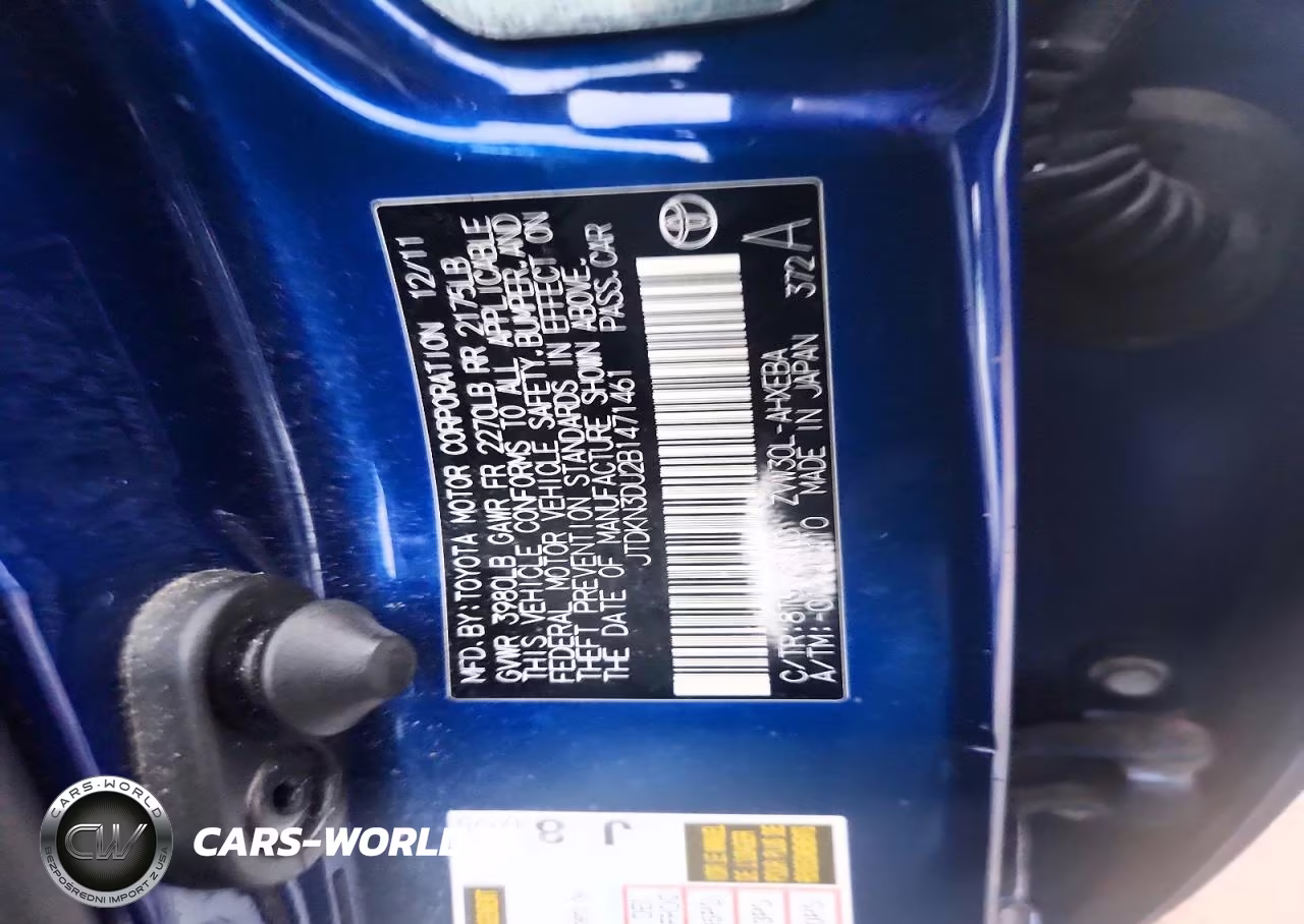 2011 Toyota Prius Two VIN:JTDKN3DU2B1471461 - 12