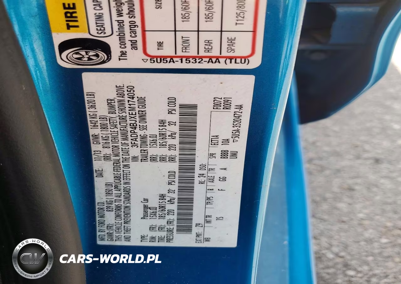 2014 Ford Fiesta Se VIN:3FADP4BJXEM174050 - 12