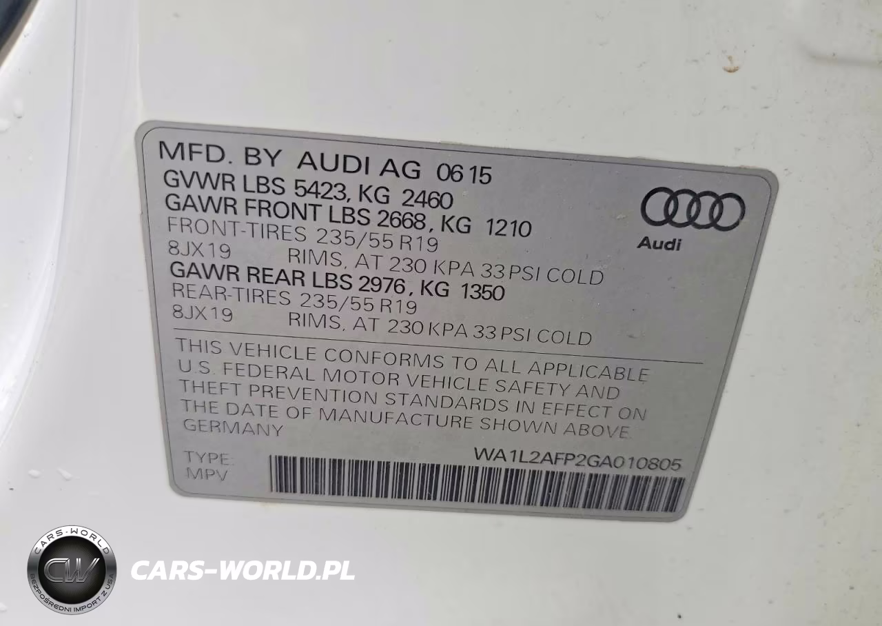 2016 Audi Q5 Premium Plus VIN:WA1L2AFP2GA010805 - 13