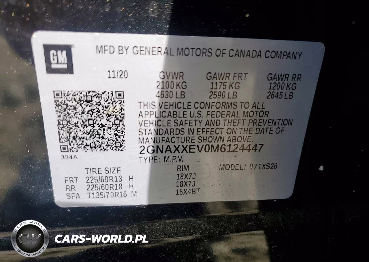 2021 Chevrolet Equinox Premier VIN:2GNAXXEV0M6124447 - 13
