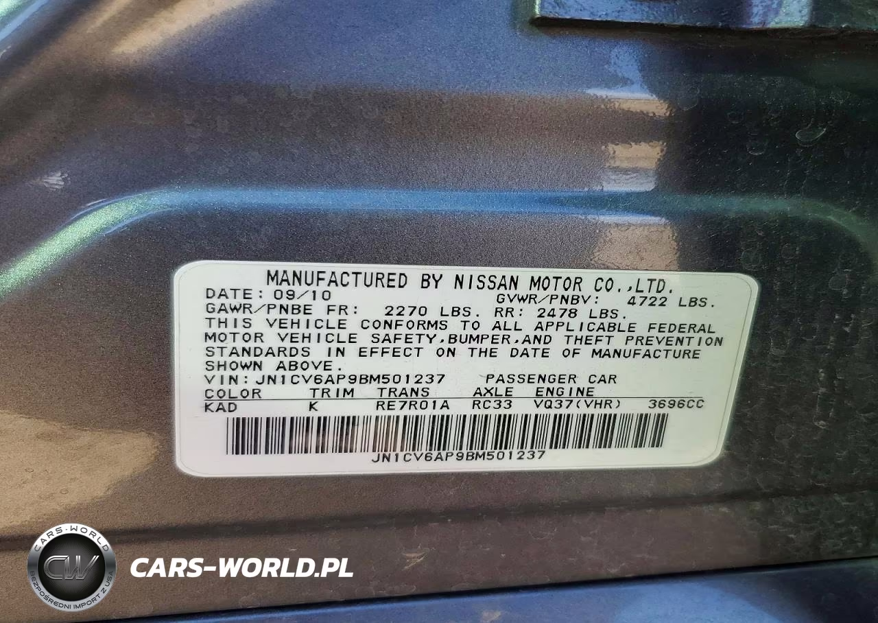 2011 Infiniti G37 Sedan Journey VIN:JN1CV6AP9BM501237 - 13