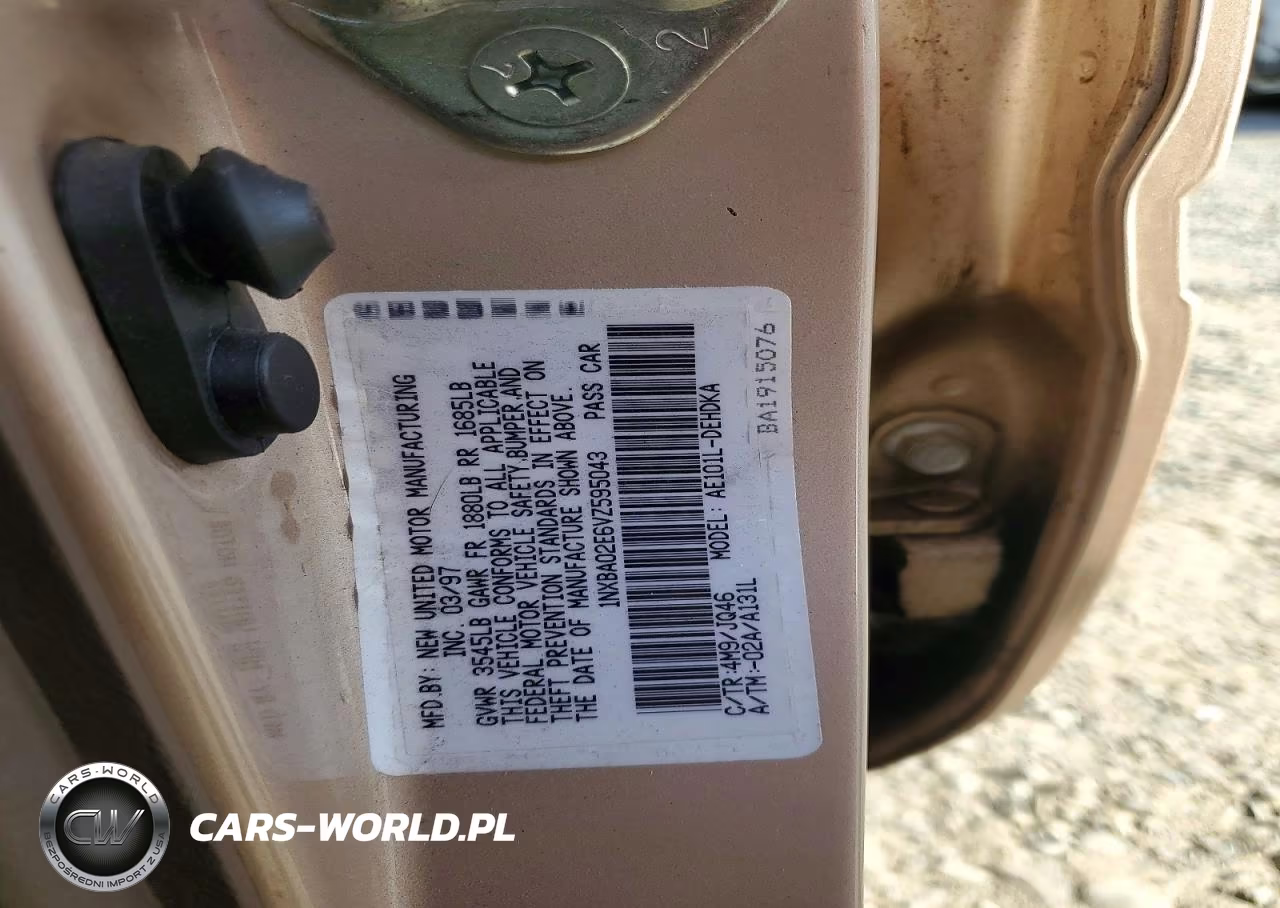 1997 Toyota Corolla Base VIN:1NXBA02E6VZ595043 - 12