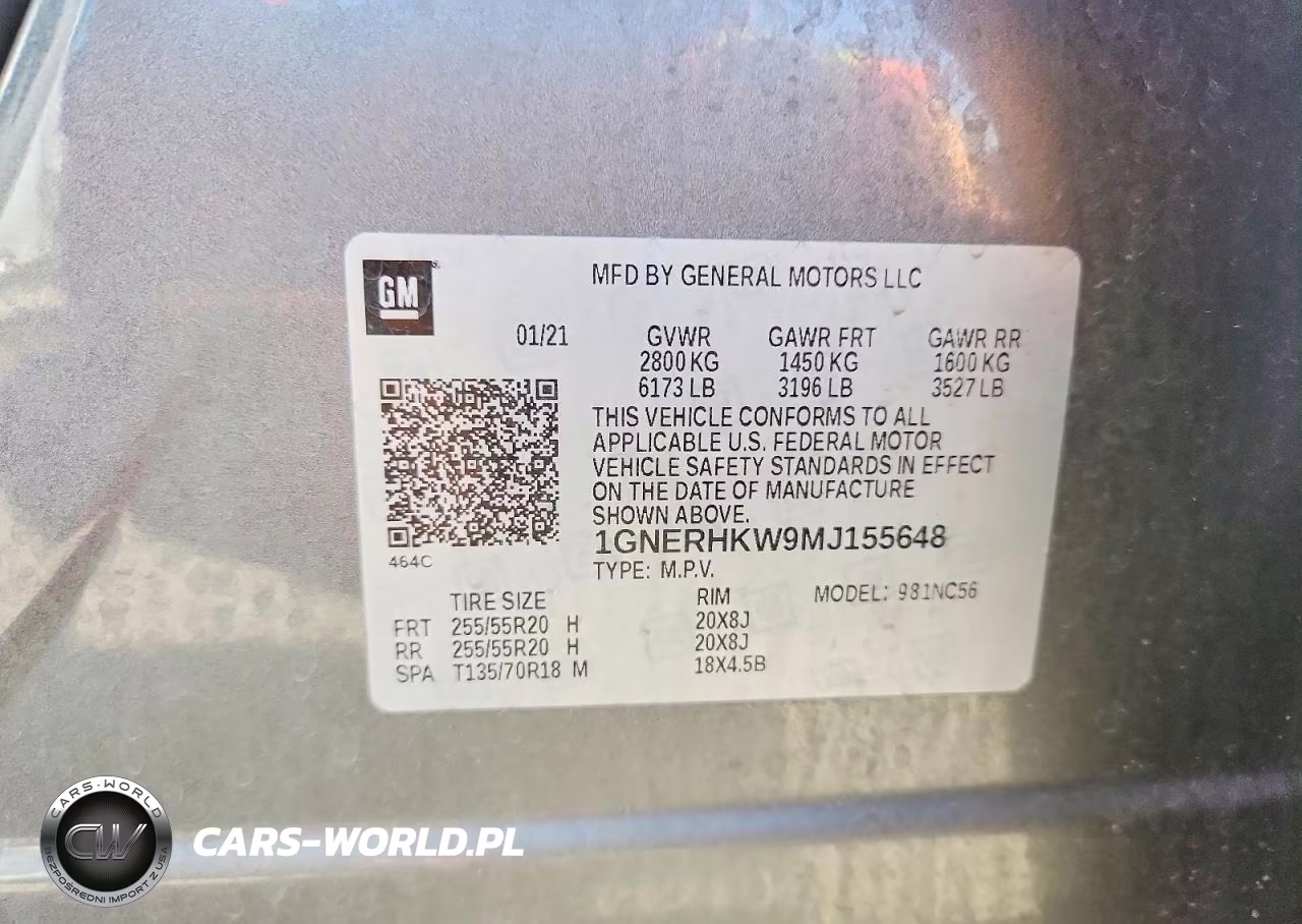 2021 Chevrolet Traverse Lt VIN:1GNERHKW9MJ155648 - 13