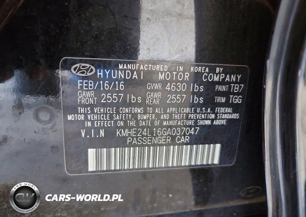 2016 Hyundai Sonata Hybrid Se VIN:KMHE24L16GA037047 - 13