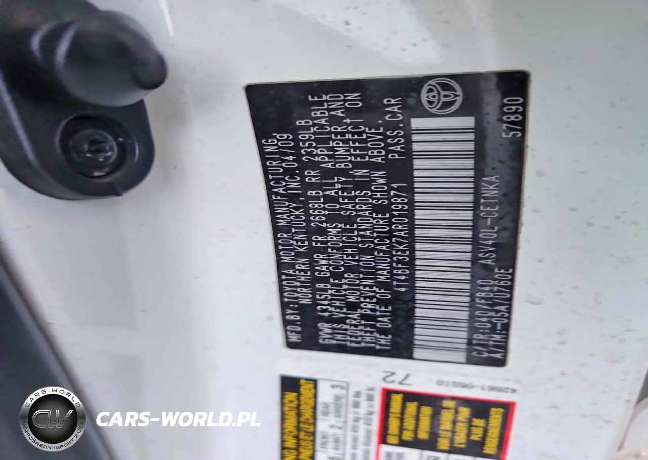 2010 Toyota Camry Le VIN:4TFBF3EK7AR019871 - 12