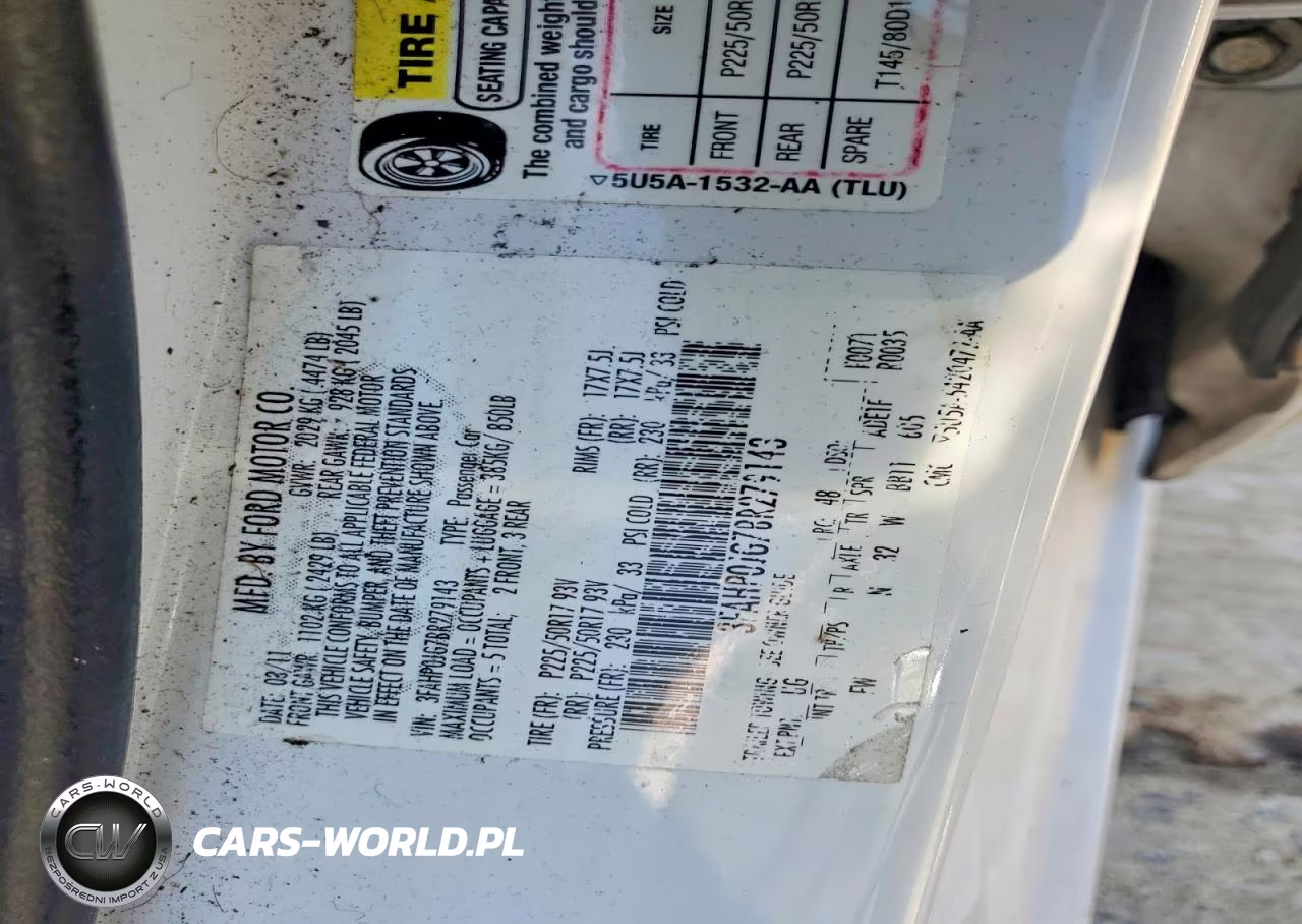 2011 Ford Fusion Sel VIN:3FAHP0JG7BR279143 - 12