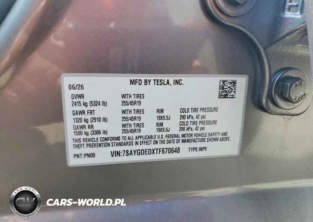 2026 Tesla Model Y VIN:7SAYGDEDXTF670648 - 13