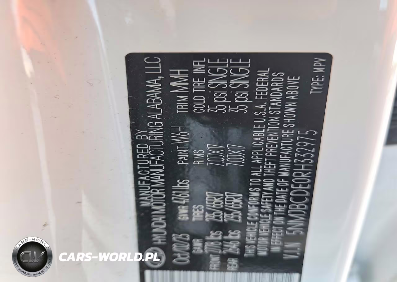 2024 Hyundai Tucson Sel VIN:5NMJBCDE0RH332975 - 13