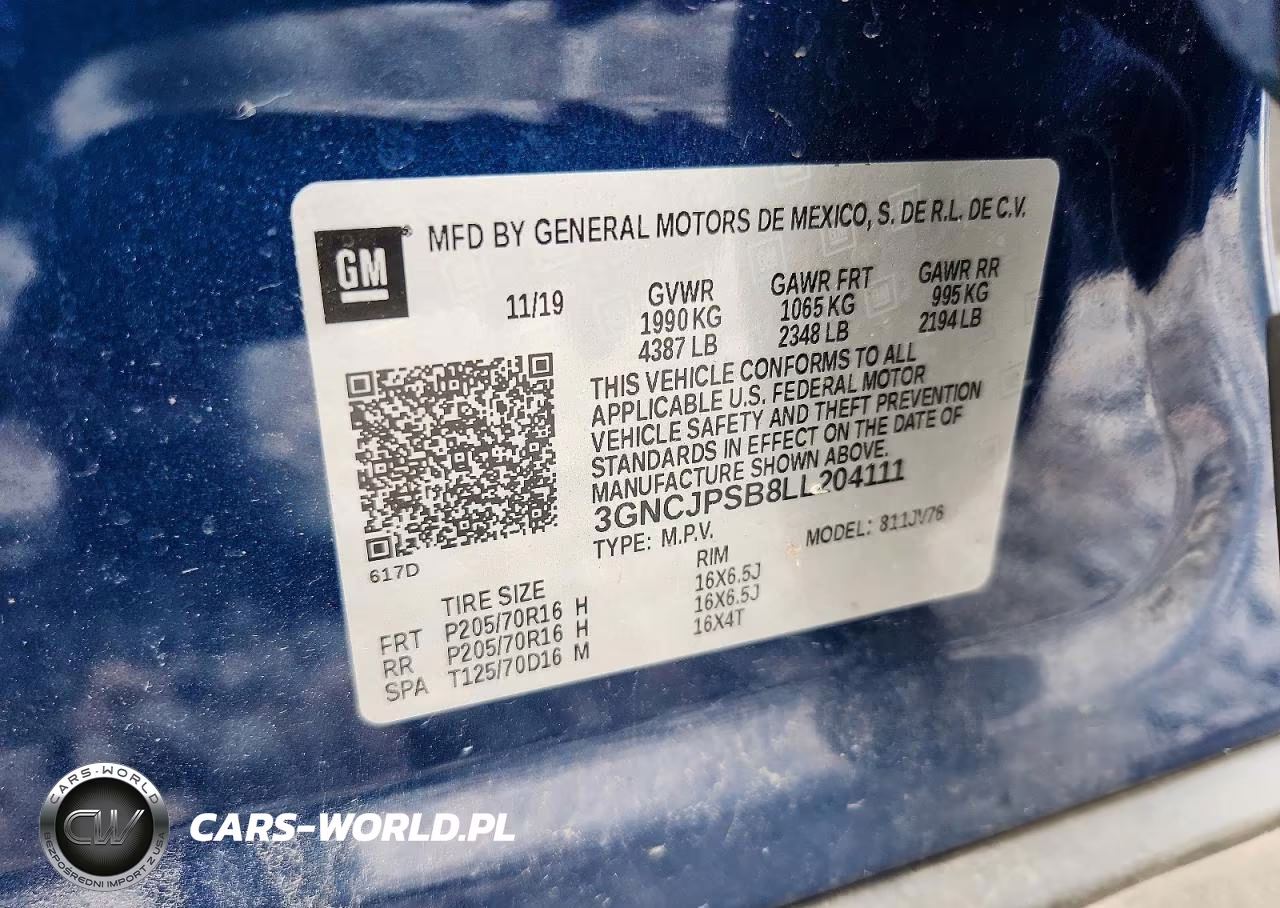 2020 Chevrolet Trax 1Lt VIN:3GNCJPSB8LL204111 - 12