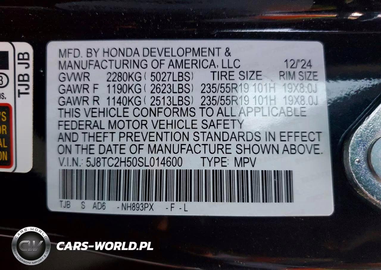 2025 Acura Rdx Technology VIN:5J8TC2H50SL014600 - 14