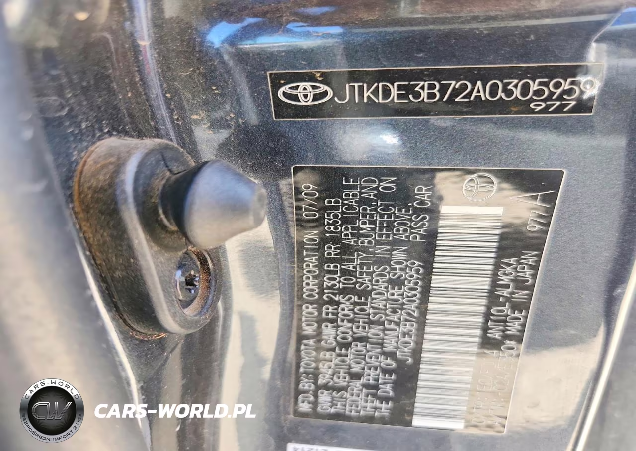 2010 Scion Tc Base VIN:JTKDE3B72A0305959 - 12