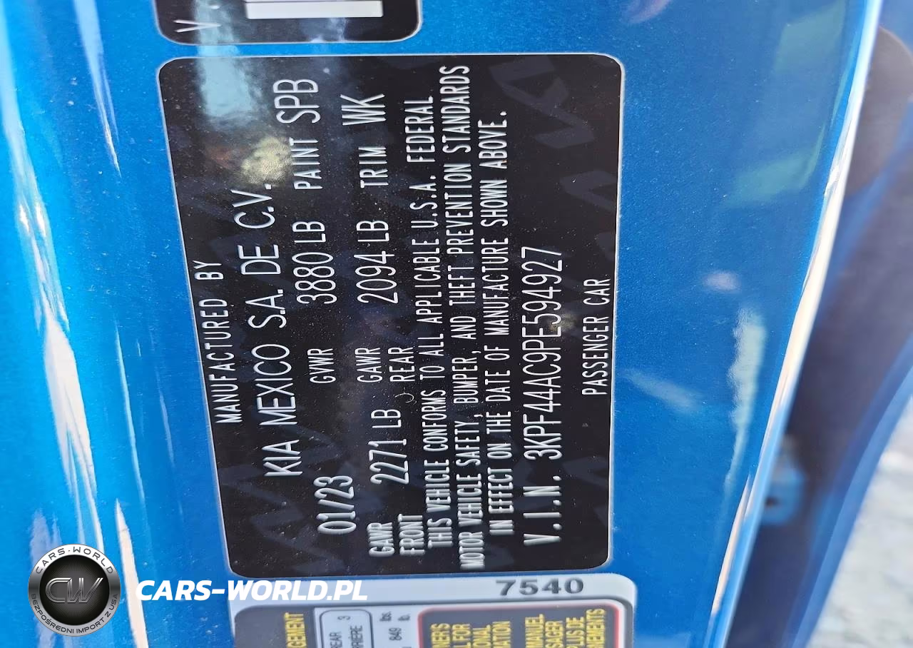 2023 Kia Forte Gt VIN:3KPF44AC9PE594927 - 12