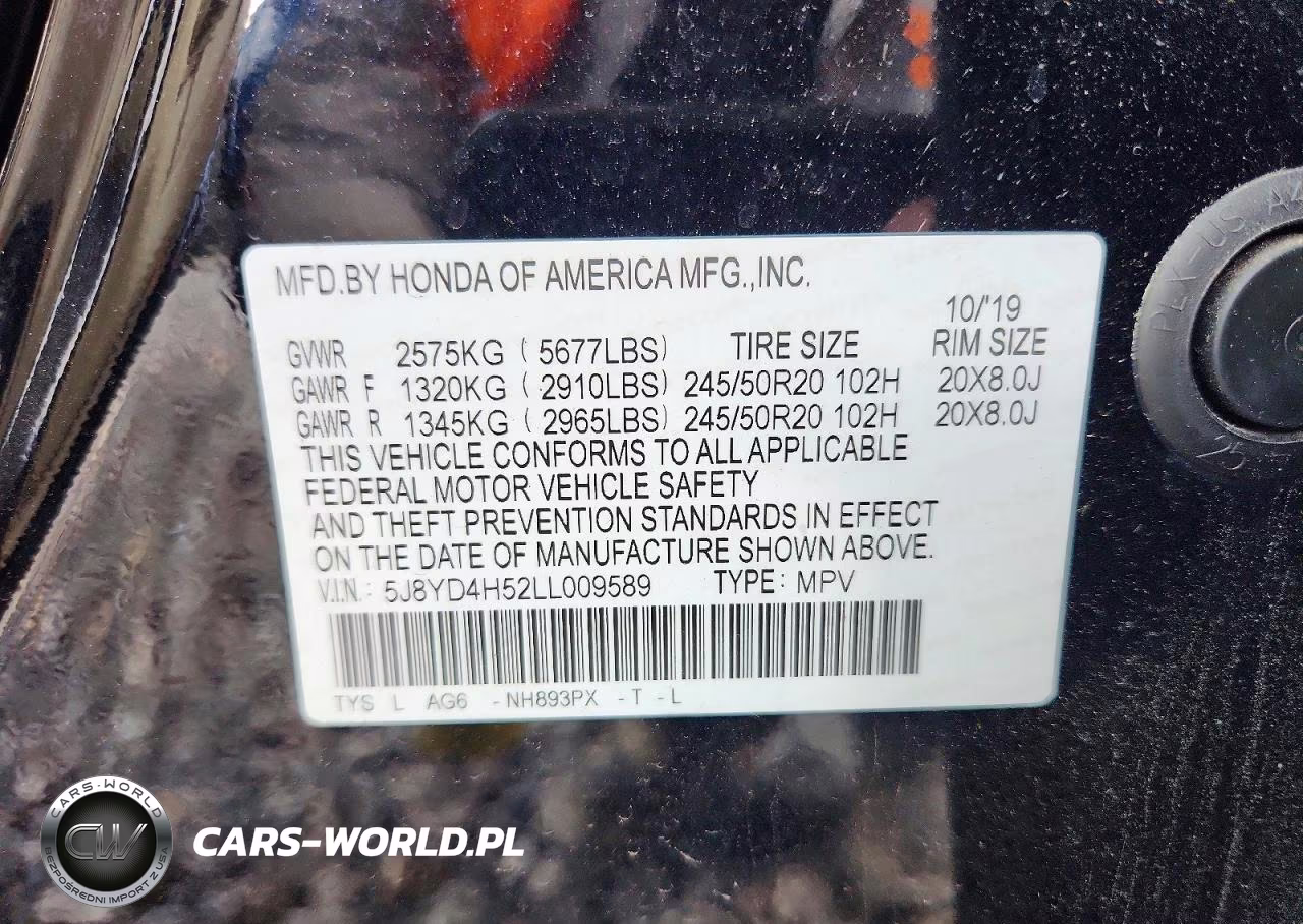2020 Acura Mdx Technology VIN:5J8YD4H52LL009589 - 13