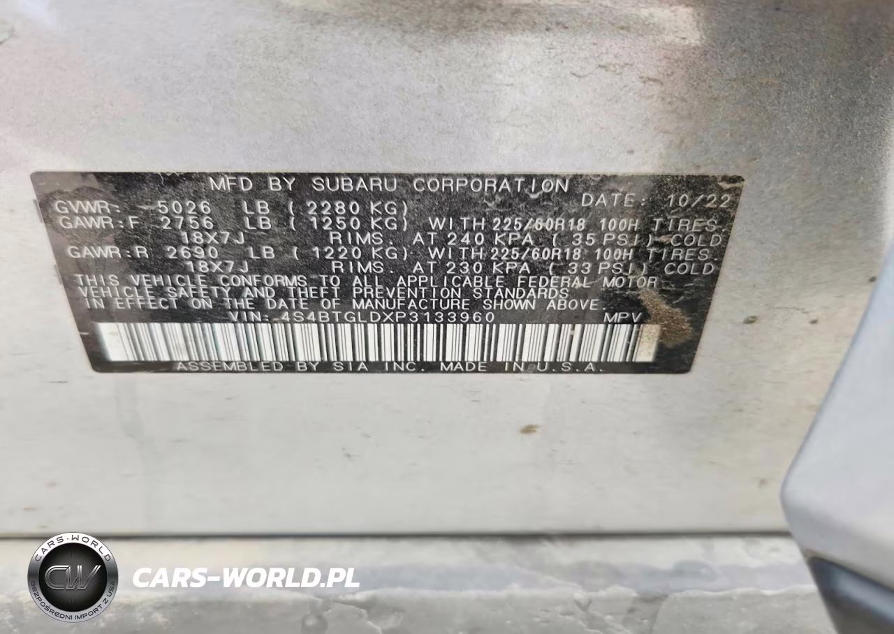 2023 Subaru Outback Onyx Edition Xt VIN:4S4BTGLDXP3133960 - 13