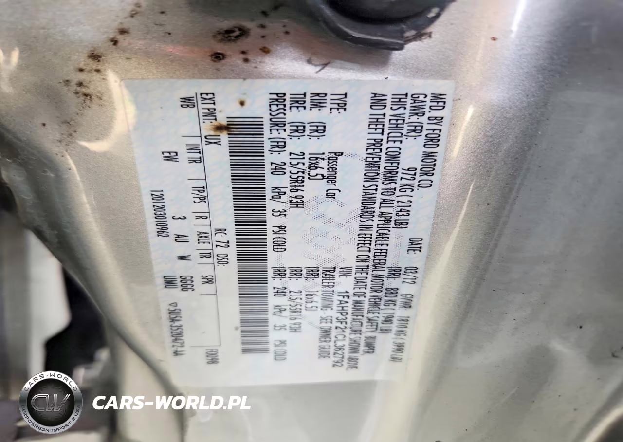 2012 Ford Focus Se VIN:1FAHP3F21CL362792 - 12
