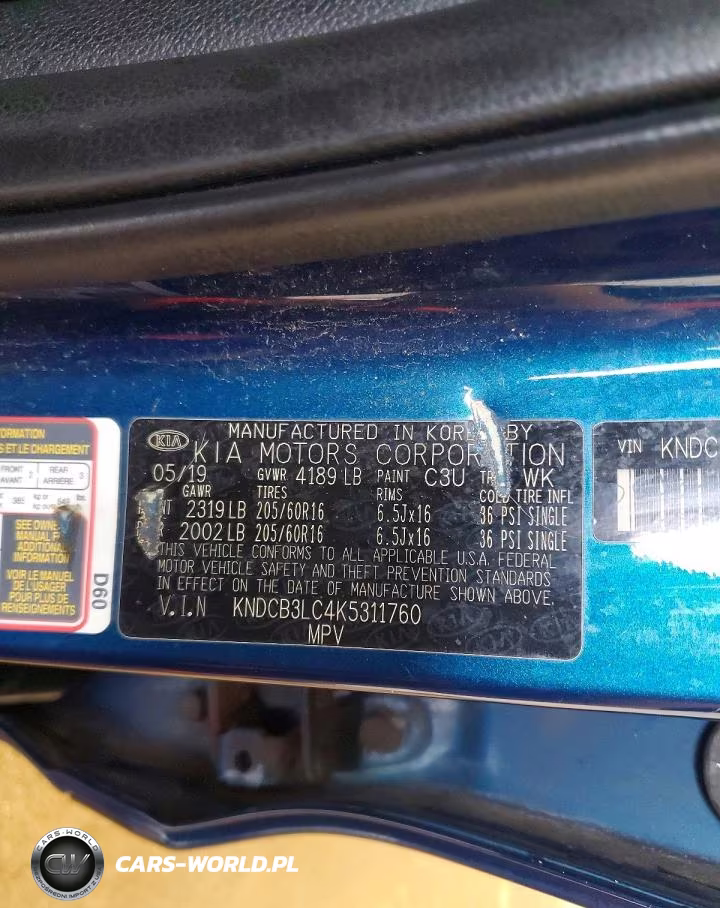 2019 Kia Niro Lx VIN:KNDCB3LC4K5311760 - 12