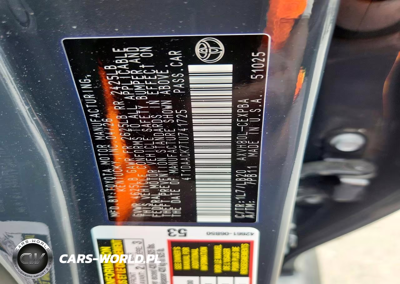 2026 Toyota Camry Xse VIN:4T1DAACK7TU741725 - 12
