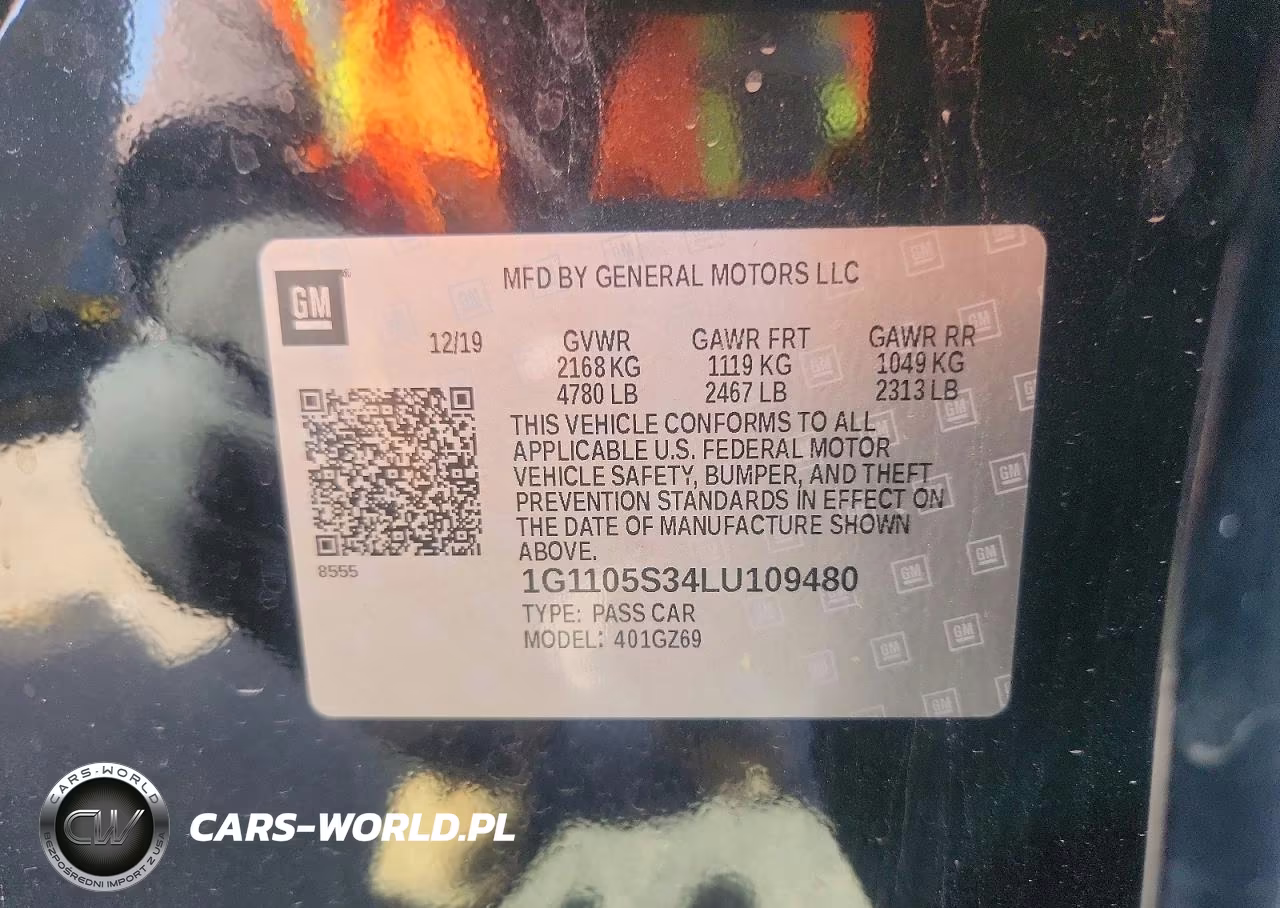 2020 Chevrolet Impala Premier VIN:1G1105S34LU109480 - 12