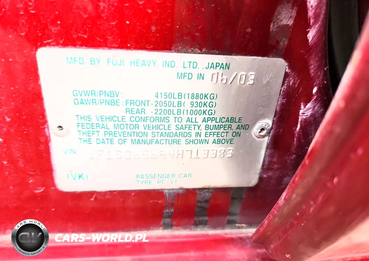2004 Subaru Forester 2.5Xs VIN:JF1SG65694H713383 - 13