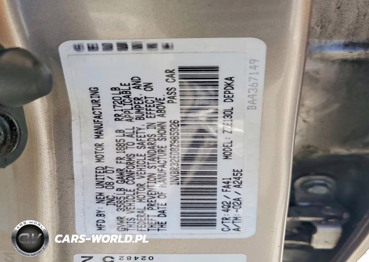 2008 Toyota Corolla Ce VIN:1NXBR32E08Z985926 - 13