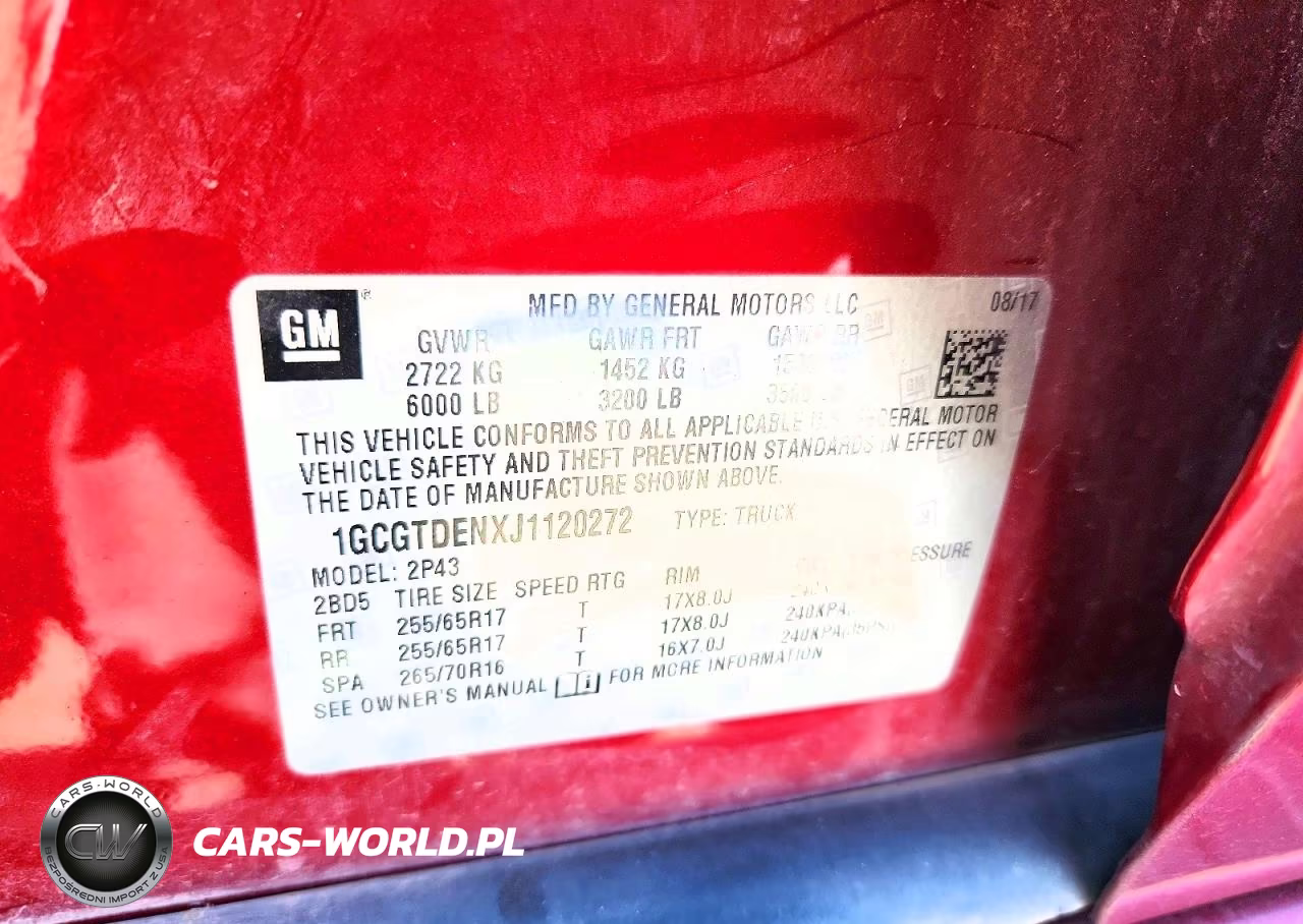 2018 Chevrolet Colorado Z71 VIN:1GCGTDENXJ1120272 - 12