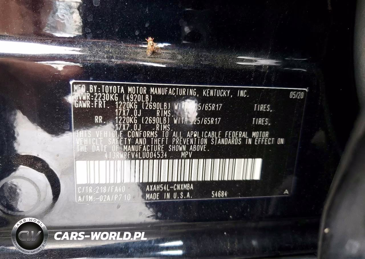 2020 Toyota Rav4 Hybrid Xle VIN:4T3RWRFV4LU004534 - 14